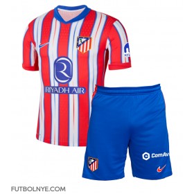 Camiseta Atletico Madrid Julian Alvarez #19 Primera Equipación para niños 2024-25 manga corta (+ pantalones cortos)